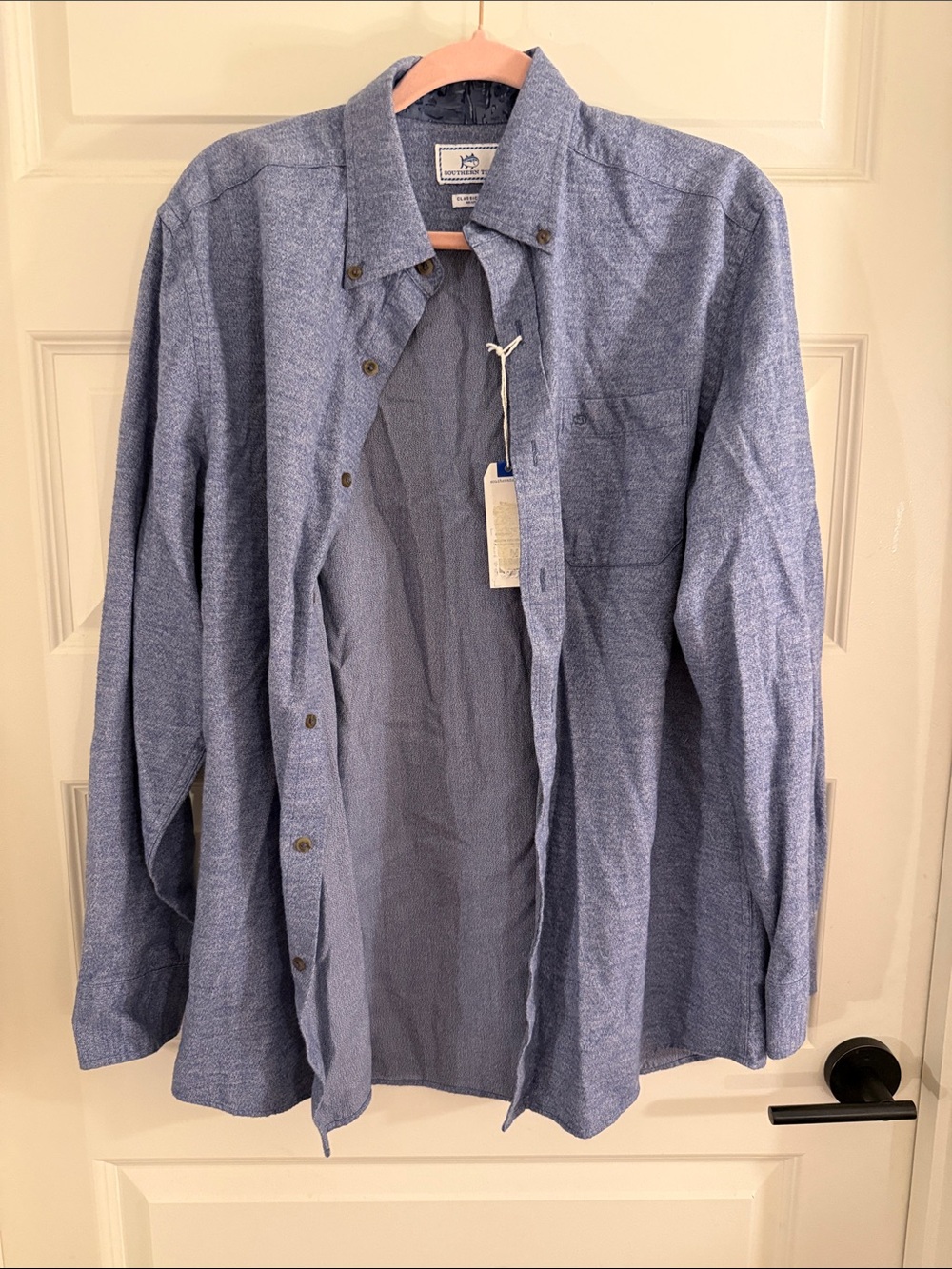 NWT Southern Tide Classic Fit Flannel Button Down Shirt SZ MED